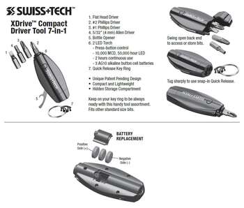 Swisstech Xdrive Compact 7 in 1 Çok Fonksiyonlu Alet