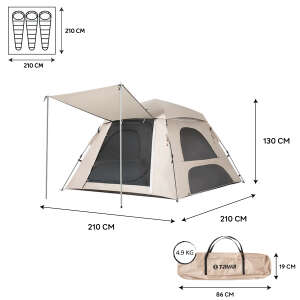 TAWA Otomatik 3 Kişilik Çadır - 8