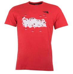 The North Face - The North Face Country Peak Tee Erkek T-Shirt-KIRMIZI