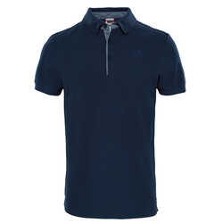 The North Face - The North Face M Premium Polo Piquet Erkek T-Shirt-LACİVERT (1)