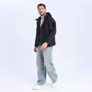 The OKYU MEN’S BlackRock Rüzgarlık-SİYAH - 3