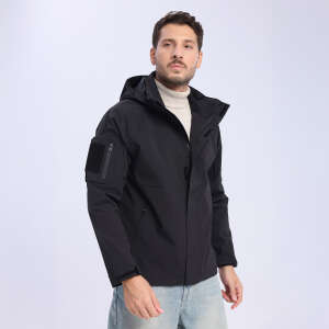 The OKYU MEN’S BlackRock Rüzgarlık-SİYAH - 4