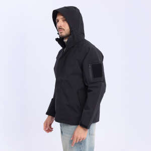 The OKYU MEN’S BlackRock Rüzgarlık-SİYAH - 7