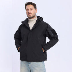 The OKYU MEN’S BlackRock Rüzgarlık-SİYAH - 5
