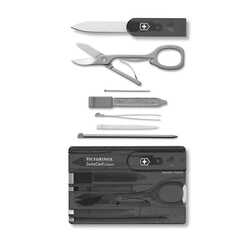 Victorinox - Victorinox Swisscard Şeff Siyah Blisterli Kart