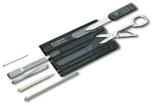 Victorinox Swisscard Şeff Siyah Çakı Seti - 1