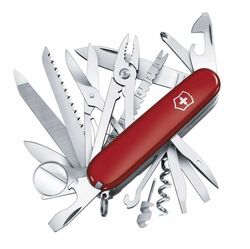 Victorinox - Victorinox Swisschamp Şeffaf Kırmızı Çakı