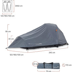 Where Tomorrow Kompakt Otomatik Çadır-GRİ - 3