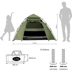 Where Tomorrow Kuppel Otomatik Çadır-YEŞİL - Where Tomorrow (1)