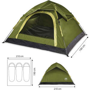 Where Tomorrow Wurf Otomatik Çadır-YEŞİL - 3