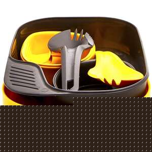 Wildo Camp-A-Box Duo Light Yemek Seti-SİYAH-SARI