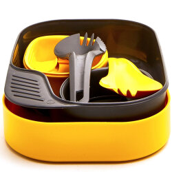 Wildo Camp-A-Box Duo Light Yemek Seti-SİYAH-SARI - Wildo