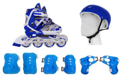 Xslide Inline Paten Set-MAVİ - Xslide