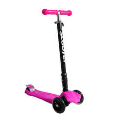 Xslide - Xslide Işıklı Tekerlekli Scooter-PEMBE