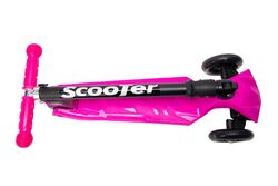 Xslide Işıklı Tekerlekli Scooter-PEMBE - Thumbnail