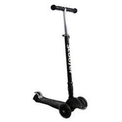 Xslide Işıklı Tekerlekli Scooter-SİYAH - Thumbnail