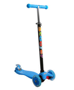 Xslide Safe Işıklı Tekerlekli Scooter-MAVİ - 1