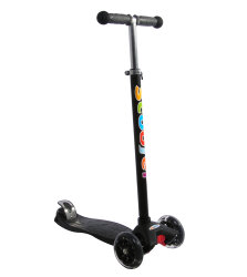 Xslide Safe Işıklı Tekerlekli Scooter-SİYAH - Xslide