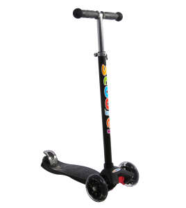 Xslide Safe Işıklı Tekerlekli Scooter-SİYAH - 1